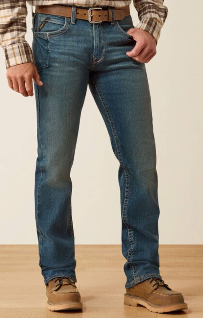 Ariat Rebar M5 Straight DuraStretch Edge Stackable Straight Leg Jean sz 36 x 32